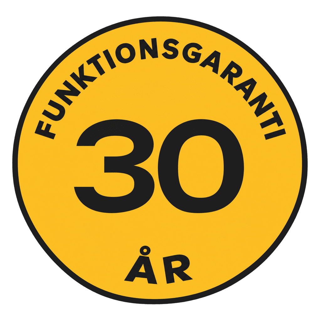30 års funktionsgaranti